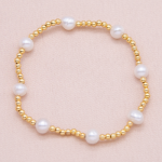 Pulsera con bits de vermail y perlas cultivadas