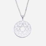 Juego de cadena de plata con dije de estrella