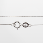 Cadena de plata fina con eslabones velecianos de 41 cm. (16 pulgadas)