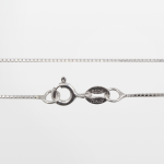 Cadena de plata fina con eslabones velecianos de 45 cm. (18 pulgadas)