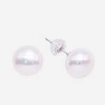 Coquetas de plata con perla cultivada de 10mm