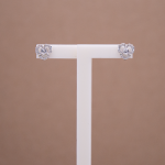 Aretes de plata diseño flor