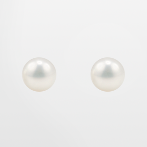 Aretes de oro 10 k con perla 6mm