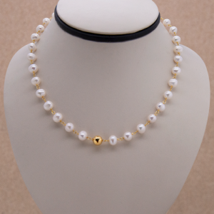 Collar corto de perla cultivada