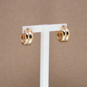 Arracadas chicas dobles con circones