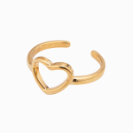 Anillo silueta corazón