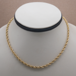 Collar / cadena de acero diseño torzal