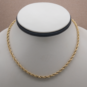 Collar / cadena de acero diseño torzal