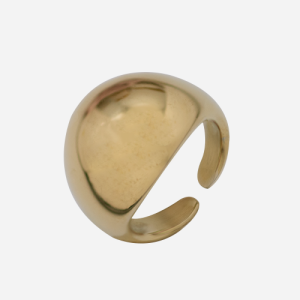 Anillo abierto chunky liso
