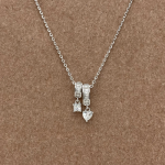 Juego cadena y dije doble