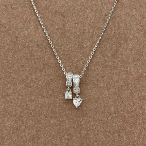 Juego cadena y dije doble