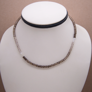 Choker de cuarzo ahumado