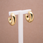 Arracadas medianas huecas