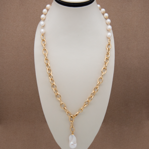 Collar de perlas con dije de Perla Núcleo