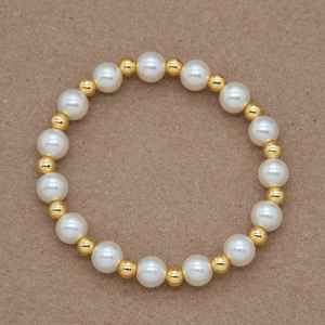 Pulsera beads y perla