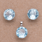 Juego aretes y dije de topacio