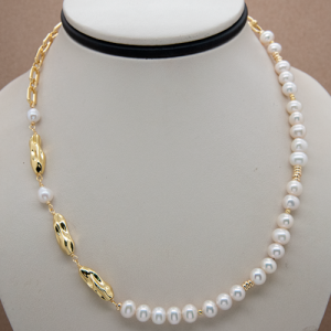 Collar corto de perla cultivada