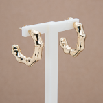 Arracadas medianas bambú liso