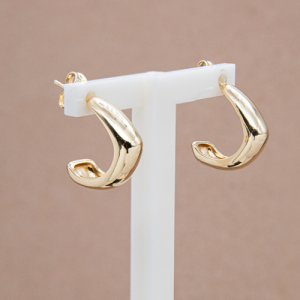 Arracadas chicas diseño curvo