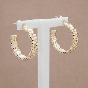 Arracadas medianas diseño lineas