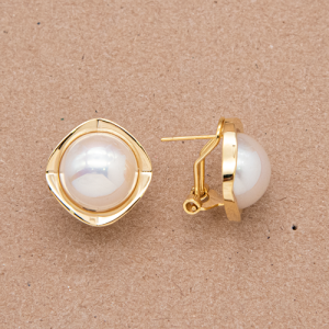Aretes cortos con Madre Perla