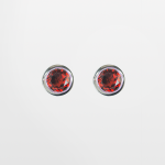 Arete de plata con granate