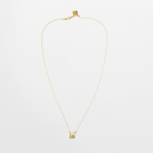 Cadena de escapulario con oro laminado