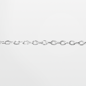 Cadena fina de plata con eslabones pequeños con extensión