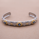 Pulsera bangle con Zafiro collezione chiara