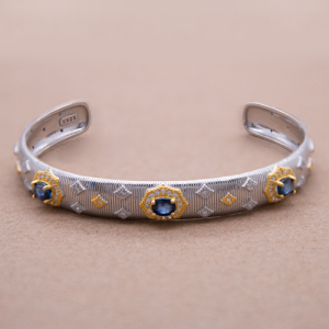 Pulsera bangle con Zafiro collezione chiara