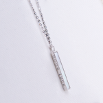 Juego de cadena de plata con dije de madre perla