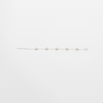 Pulsera de cadena en plata y perlas cultivadas en forma de gota